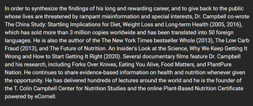 JoanneD_'s tweet photo. 'We own opinions, we don't own facts'  LEGEND @TColinCampbell 

Looking forward to the new book

Watch T Colin Campbell here >>>>> https://t.co/1hnB8zq9Je

#ChinaStudy #WFPB #Science #Transparency #Challenge #Cheese #Supplements #ProfessionalPublication #protein #TColinCampbel https://t.co/Hmo3lQoSLI