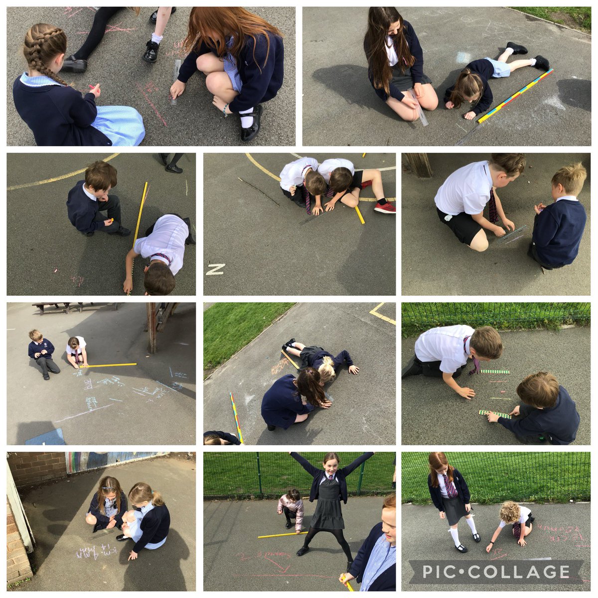 y3hvcs's tweet image. We have been working really hard on measuring length in Maths! Our OPM reflection from last lesson suggested a practical session was needed... so a practical session it was! Converting units on the go... gwaith da iawn! 🌟