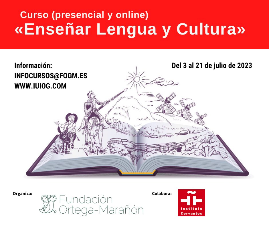 Si quieres mejorar tus habilidades profesionales en la enseñanza de la lengua y la cultura españolas, atento a esto curso que desarrollamos con la colaboración del @InstCervantes 
👇
bit.ly/423ZdC2
¡Comienza en julio!