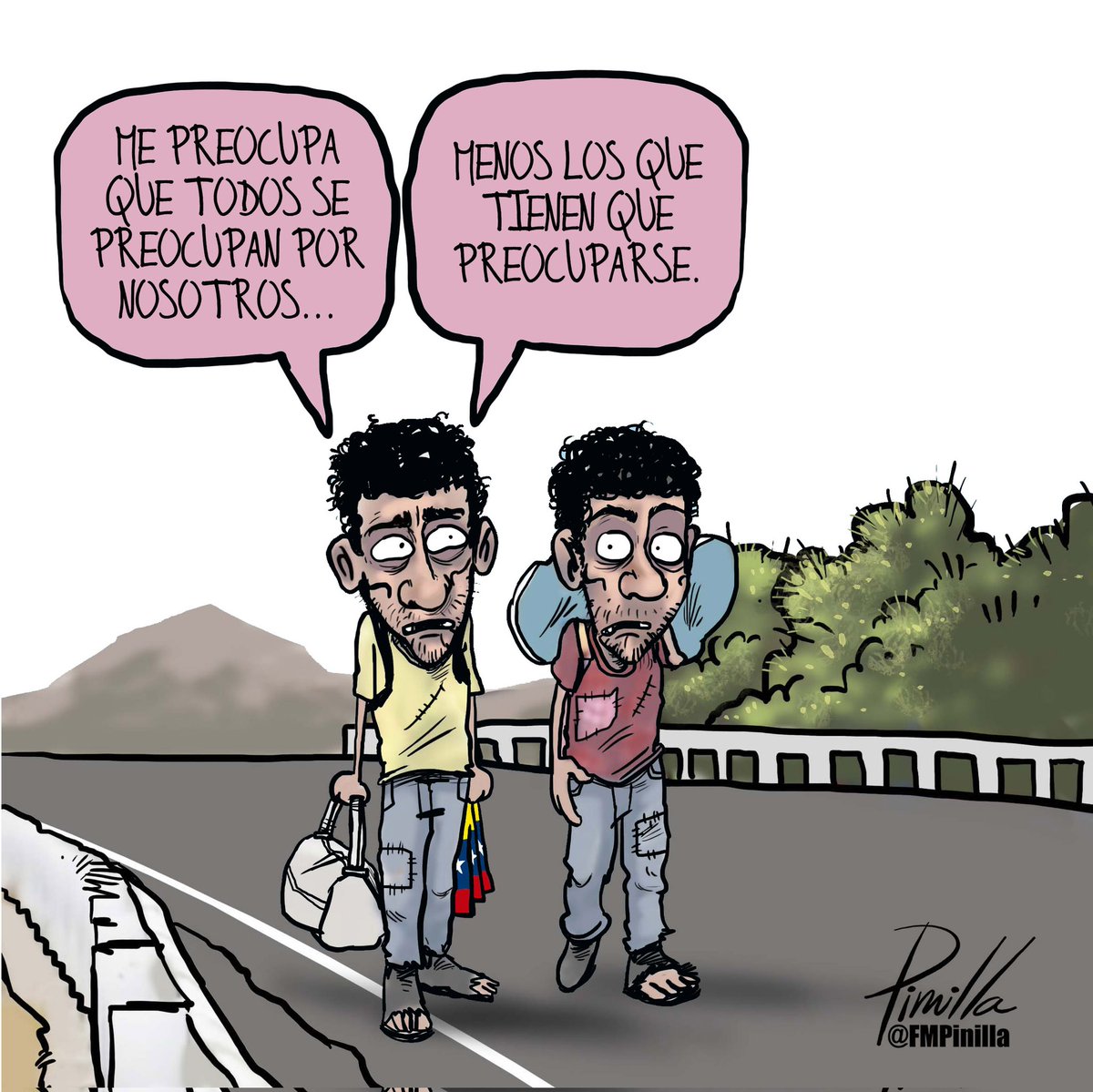 Régimen venezolano no se preocupa por los migrantes... • #caricatura para @elnacionalweb. • #caricatura #cartoon #venezuela #venezolanos #politicalcartoon #migrantes