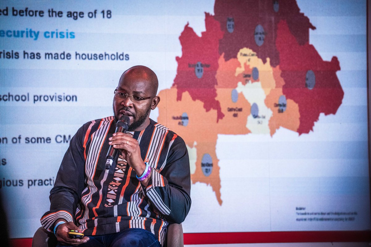 GPChildMarriage's tweet photo. The humanitarian crisis should not impede efforts to #EndChildMarriage. 

Instead, we must intensify interventions and make services more accessible to vulnerable communities. This requires community engagement, as well as greater involvement of youth.

- @AngoAj @UNICEF_Burkina https://t.co/COYFpucMWp