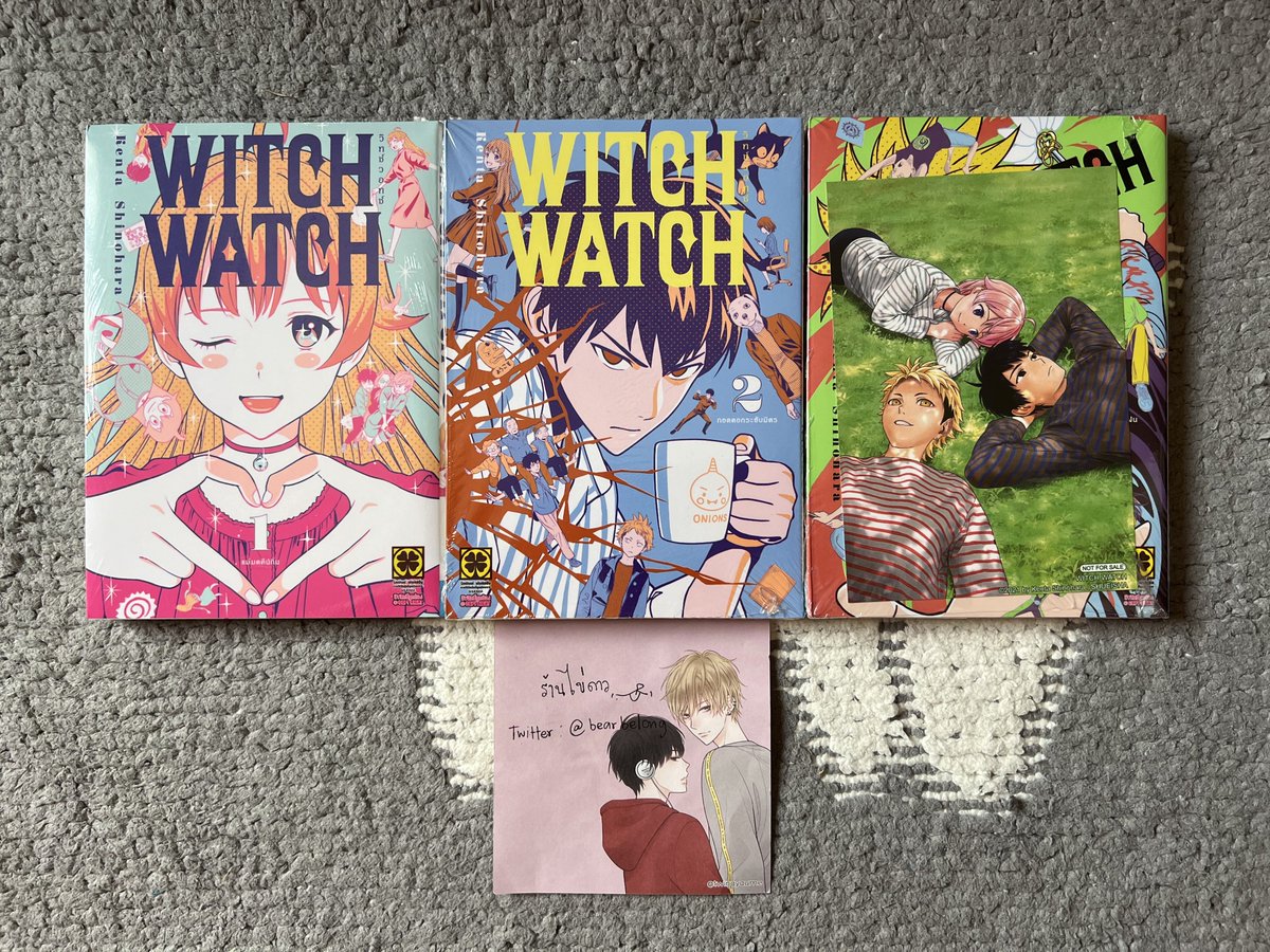 bearbelong's tweet photo. ✨Which Watch เล่ม 1-3✨
มือ 1 ในซีล (เล่ม3 +Animate Bonus) 
ไม่ขายแยก

📮350.- รวมส่ง kerry

สนใจสั่งซื้อหรือ��อบถามเพิ่มเติมdmได้เลยค่า☺️💕
#มังงะมือหนึ่ง #มังงะมือสอง #ตลาดนัดมังงะ #ตามหามังงะ #Luckpim #ตลาดนัดอนิเมะ #WitchWatch https://t.co/REBRvR57pG