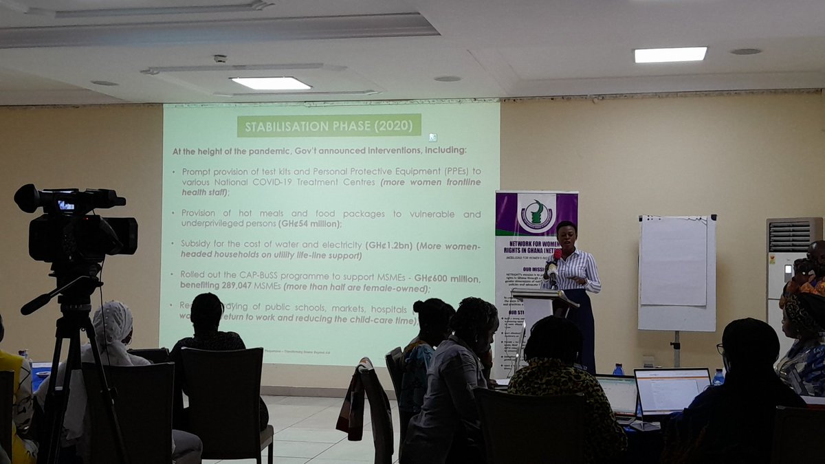 NETRIGHT's tweet photo. Madam Gifty Sekyere of Ministry of Finance making a presentation on behalf of the chief director on Ghana's covid 19 Economic Recovery Agenda.  @sunu_cynthia @oseyda https://t.co/MrENZ5UBOF