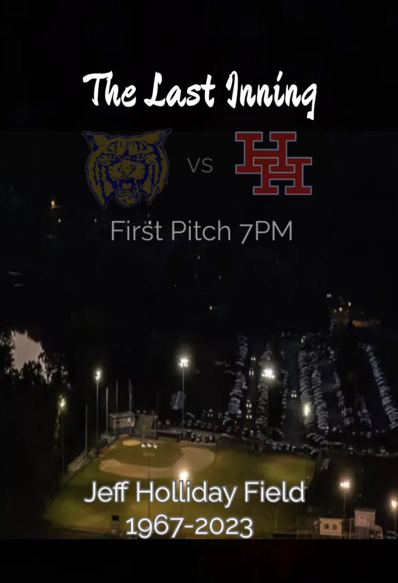 Join us tonight as we play our final regular season innings at Jeff Holliday Field! It is Alumni Night so all Hoover Baseball Alumni get in free! There will be a small tribute to the field! See you on THE RIVER!