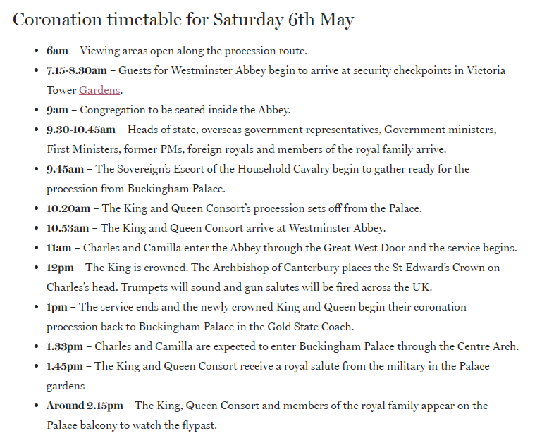 Are you looking forward to the #CoronationWeekend? Wil you be in London, attending a street party, or perhaps just be glued to the TV coverage?  Whatever you're doing, have fun, appreciate the pomp &amp; ceremony &amp; enjoy the extra #BankHoliday #kingcharlescoronation