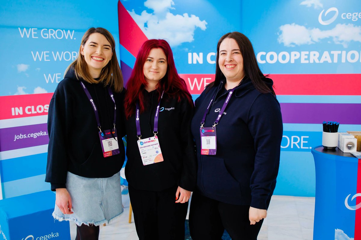 dotnetdaysro's tweet image. A huge shoutout to our incredible partners at #dotnetdays! 🙌 Thank you, @Centric_Ro, @Levi9company, @MAXC0DE, @CegekaRomania, for joining us and making #dotnetdays2023 an absolute success! 💜🌟
#dotnetconference #partners #dotnetdaysro #dotnet