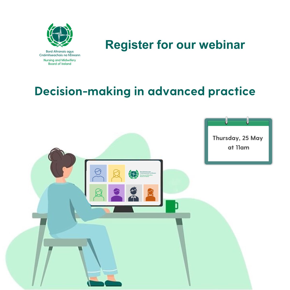 We are holding a webinar on Decision-making in advanced practice for Advanced Nurse and Midwife Practitioners at 11am on Thursday, 25 May. It will focus on accountability and decision-making in advanced practice. Find out more at: events.teams.microsoft.com/event/201766d6…