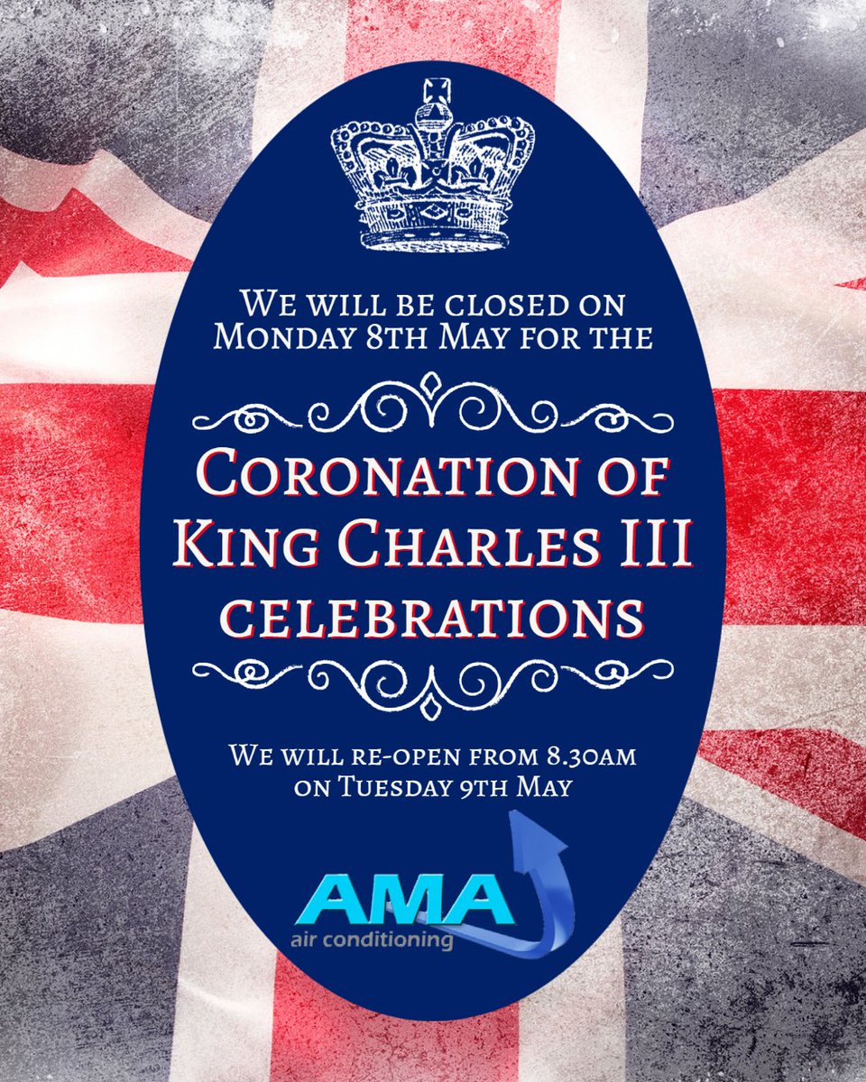We will be closed on Monday 8th May for the King's Coronation celebrations 👑
Our web catalogue however is never closed! You can check it out at ama.ac and place your orders for despatch Tuesday 9th May 👌🏼🚜❄️