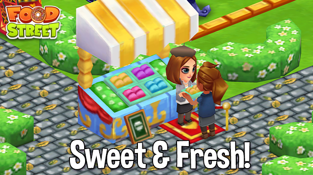 PlayFoodStreet's tweet photo. Treat your guests to sweet gooey macaroons from the Macaroon Stall - It's available in shops NOW for a limited time!
#FoodStreetGame #SupersolidGames https://t.co/SNdWe4oO1s