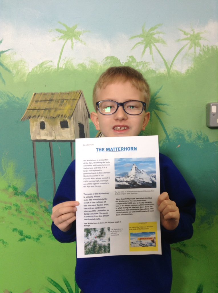 latimerprimary's tweet photo. Some really great homework efforts by #ClassCB, it was lovely to see which mountain they chose to research at home #LatimerGeography https://t.co/WVqDNGMThP