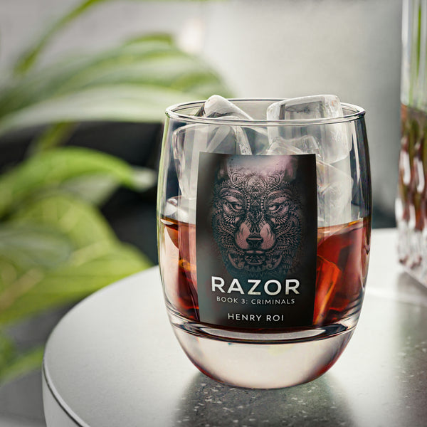 Because you'll need a drink before (and after) hanging with Razor's crew. 

From LitMatter: 

This 6oz (0.17L) whiskey glass comes with a modern, elegant design. The cover art in this whiskey glass is from Henry Roi's book, Criminals.

litmatter.com/products/crimi…