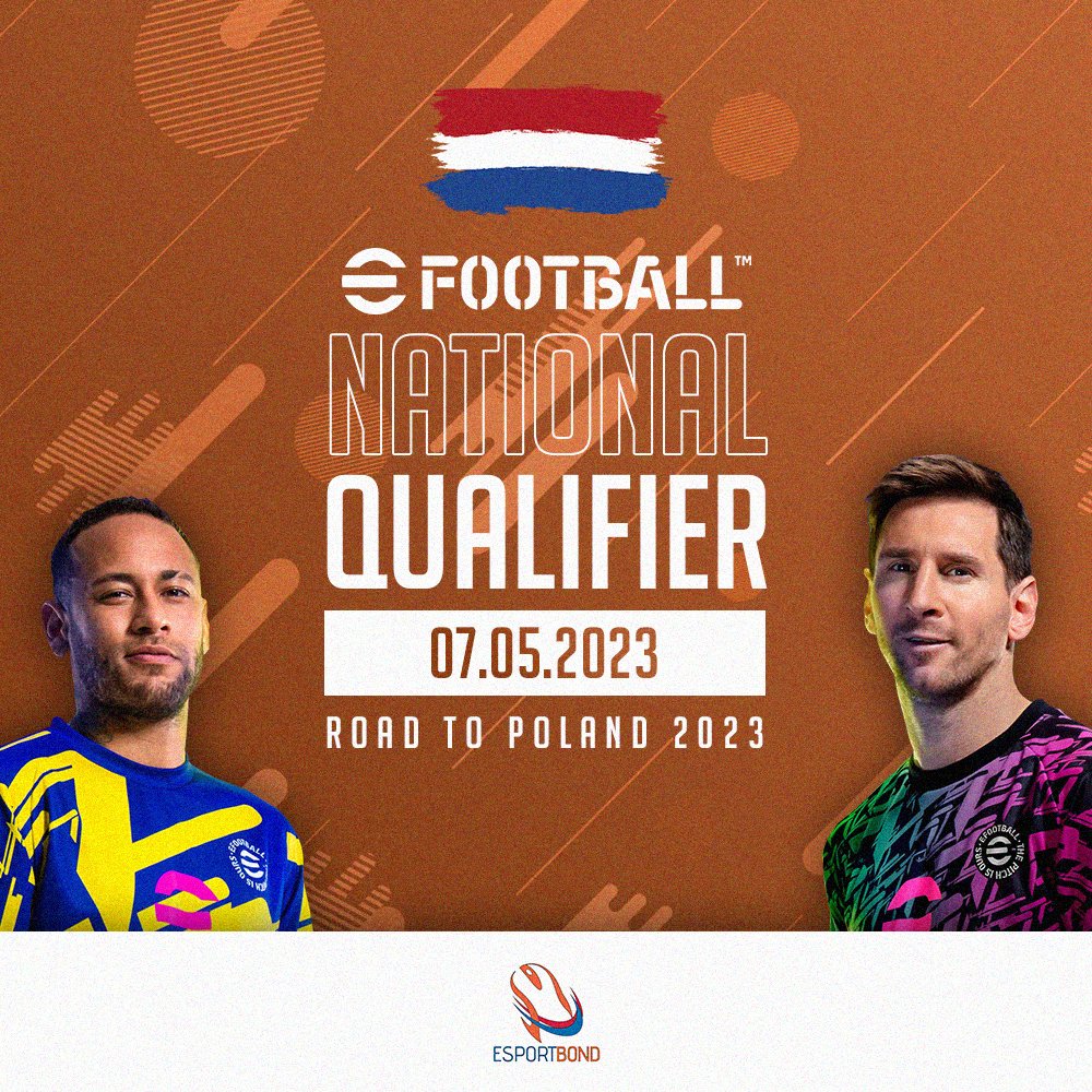 Je hebt nog t/m zaterdag om je in te schrijven voor de Nederlandse kwalificatie voor de European Games Esports Championship!

Inschrijven is gratis en kan via:
play.toornament.com/en_US/tourname…

#eFootball #eFootball2023