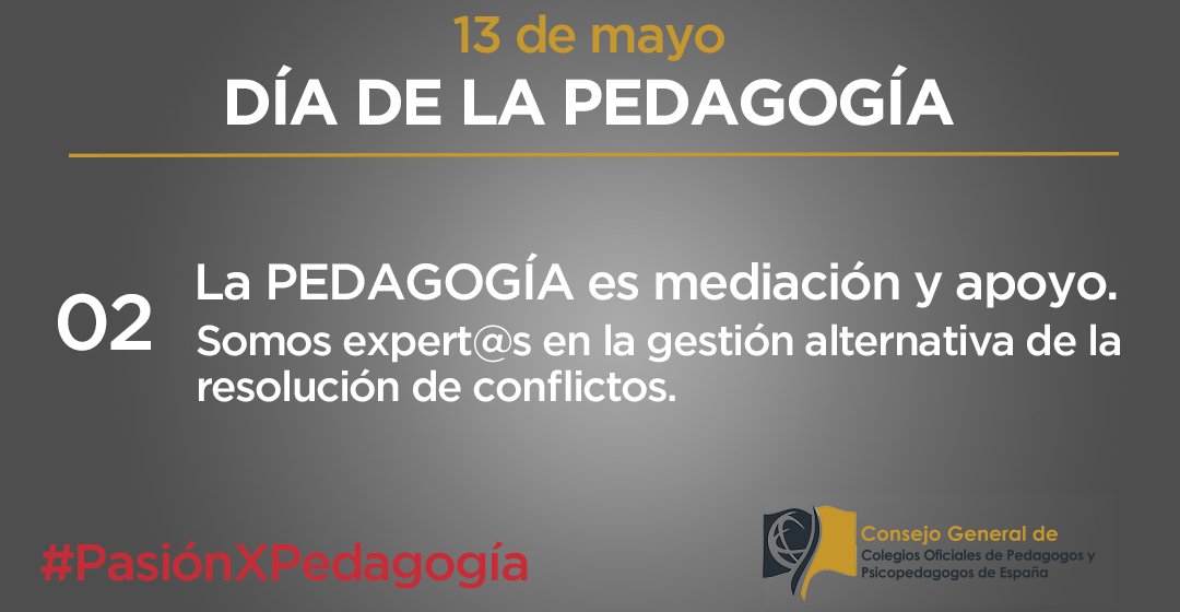 consejo_gral's tweet photo. #Pedagogos #Psicopedagogos
#resolución #Conflictos
#PasiónXPedagogía www.cgcopyp,org https://t.co/6ELi69AZX0