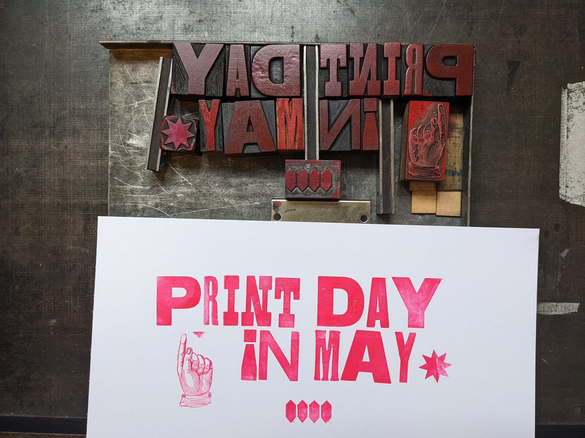 wyprintworkshop's tweet photo. Join us tomorrow at our workshop in Mirfield for #PrintDayinMay, a fun packed afternoon of inky goodness!
1.30pm - 4.30pm
Drop in for printing activities, printmaking demos, prints and gifts for sale, refreshments, open studios and meet Yorkshire artists. https://t.co/BZ4HGm4VEV