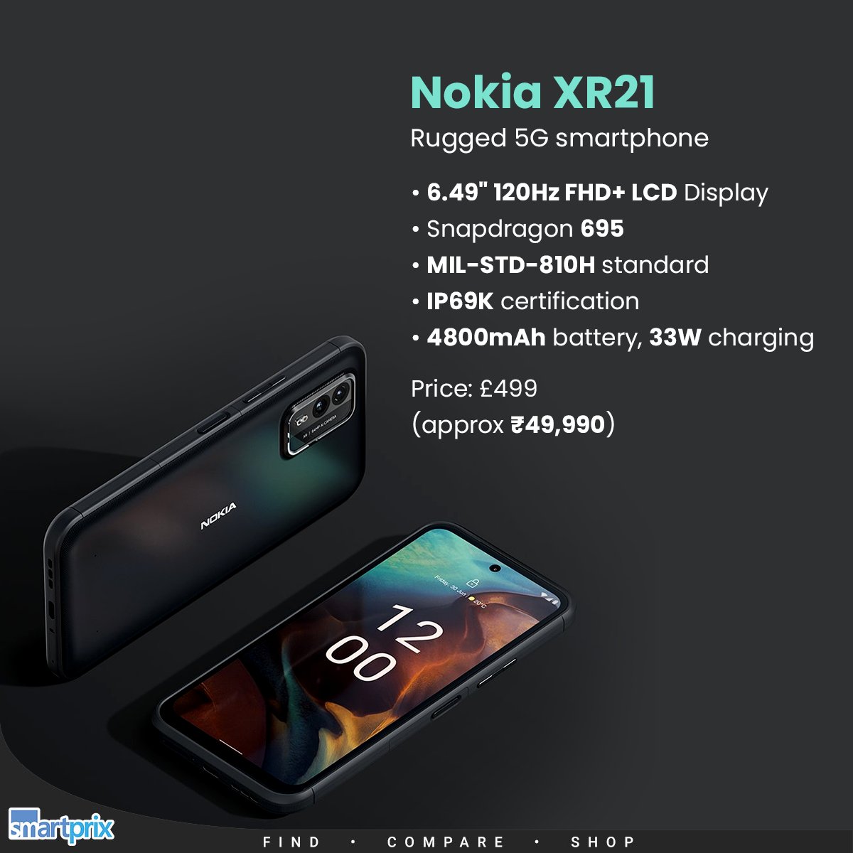 Nokia XR21: The toughest smartphone of 2023 built to survive anything.

#Nokia #NokiaXR21 #Toughest