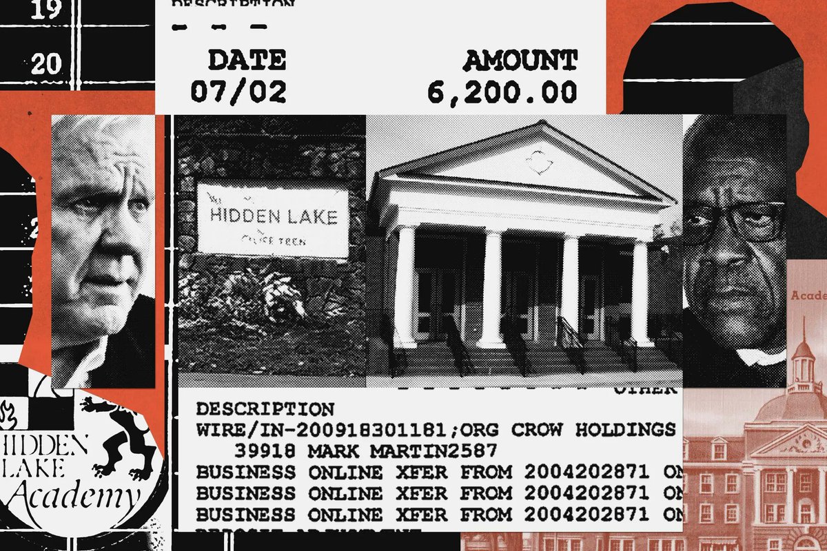More revelations on the financial ties between Clarence Thomas and billionaire pal Harlan Crow: The GOP megadonor paid the private school tuition for a Thomas family member the Supreme Court justice raised 'as a son.' And no, Thomas didn't disclose the payments. (THREAD)