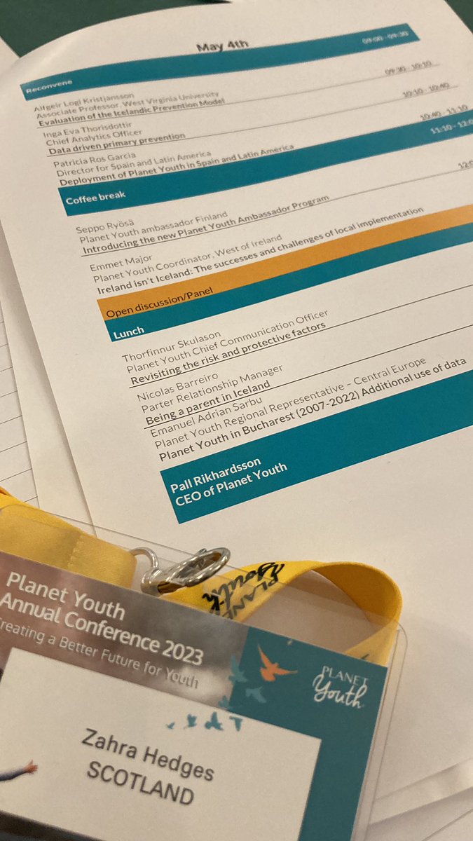 Brain is buzzing and notepad is filling up - love hearing different global perspectives on applying the Planet Youth process and what we can learn. Our young people deserve us to all to come together to do this work #prevention #planetyouth