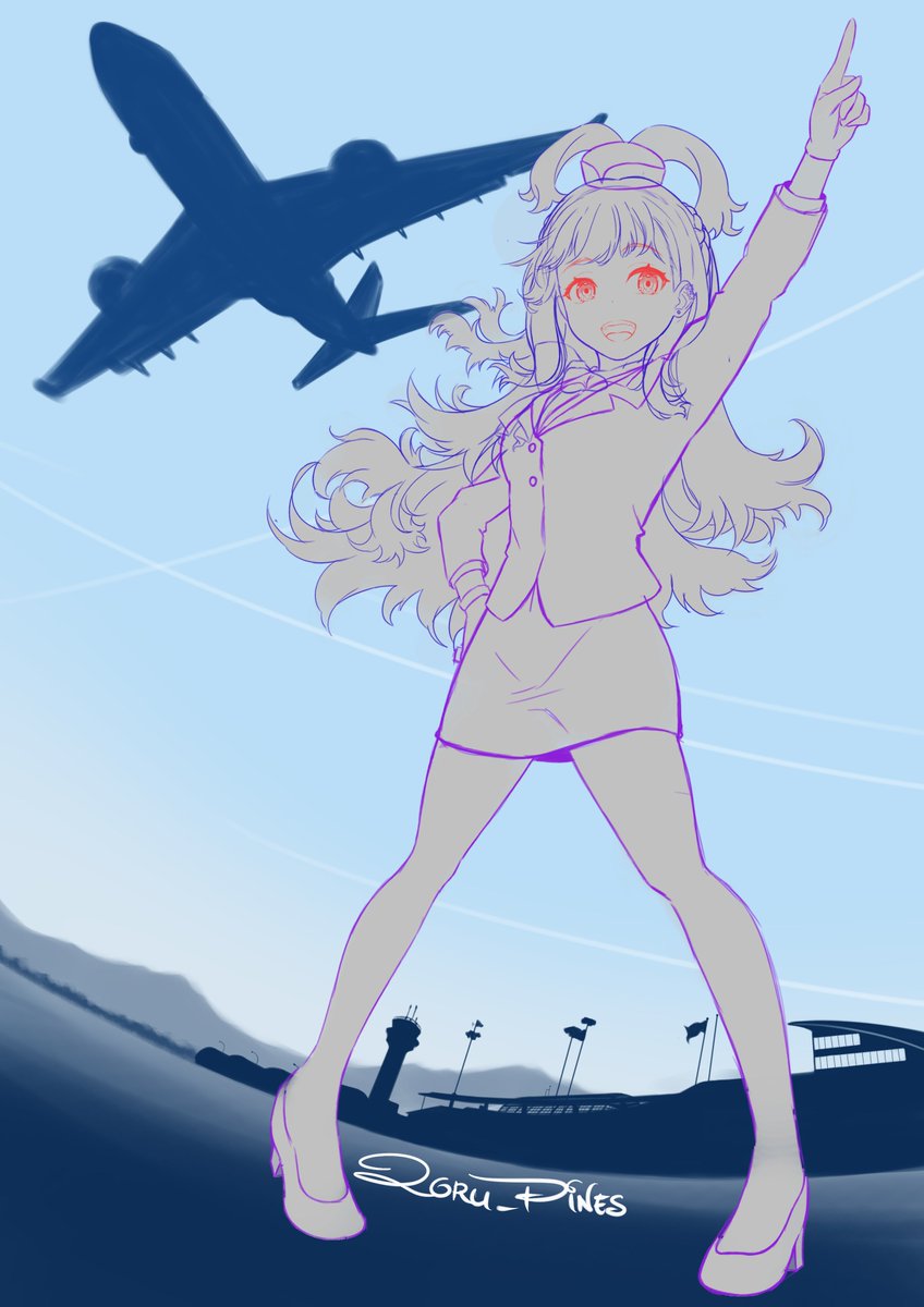 ✈️WIP Hololive AIRLINE☔️✨

#AeruSeni #KoboKanaeru #rkgk #Scenery #hololive #holoID #Fanarts #イラスト #CLIPSTUDIOPAINT