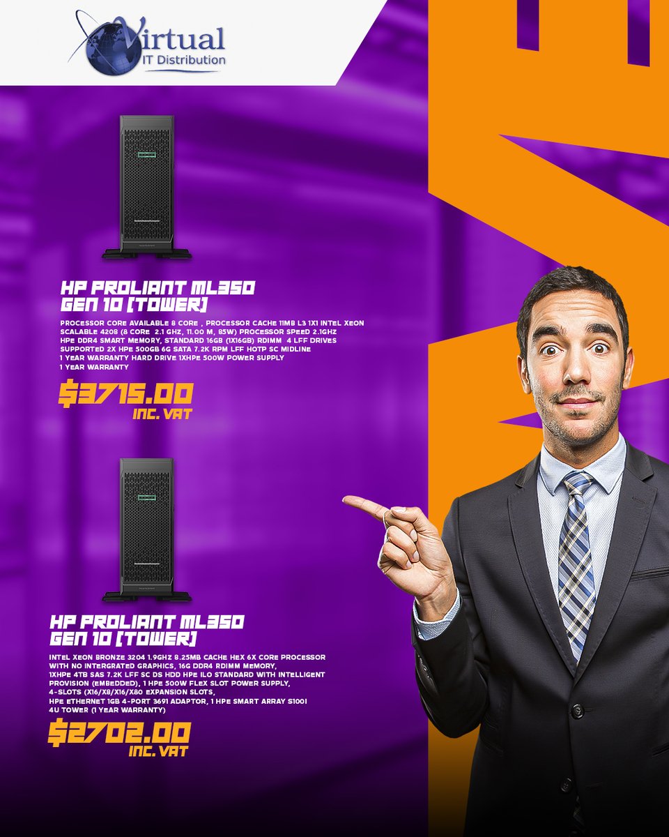 vitdistributors's tweet image. Check out our latest servers and come and grab yours at our shop located at no 42, Lanark Road, Avondale, Harare.
#computers #server #computerserver #lenovo #hp #tech #zimtech #virtualitdistribution
