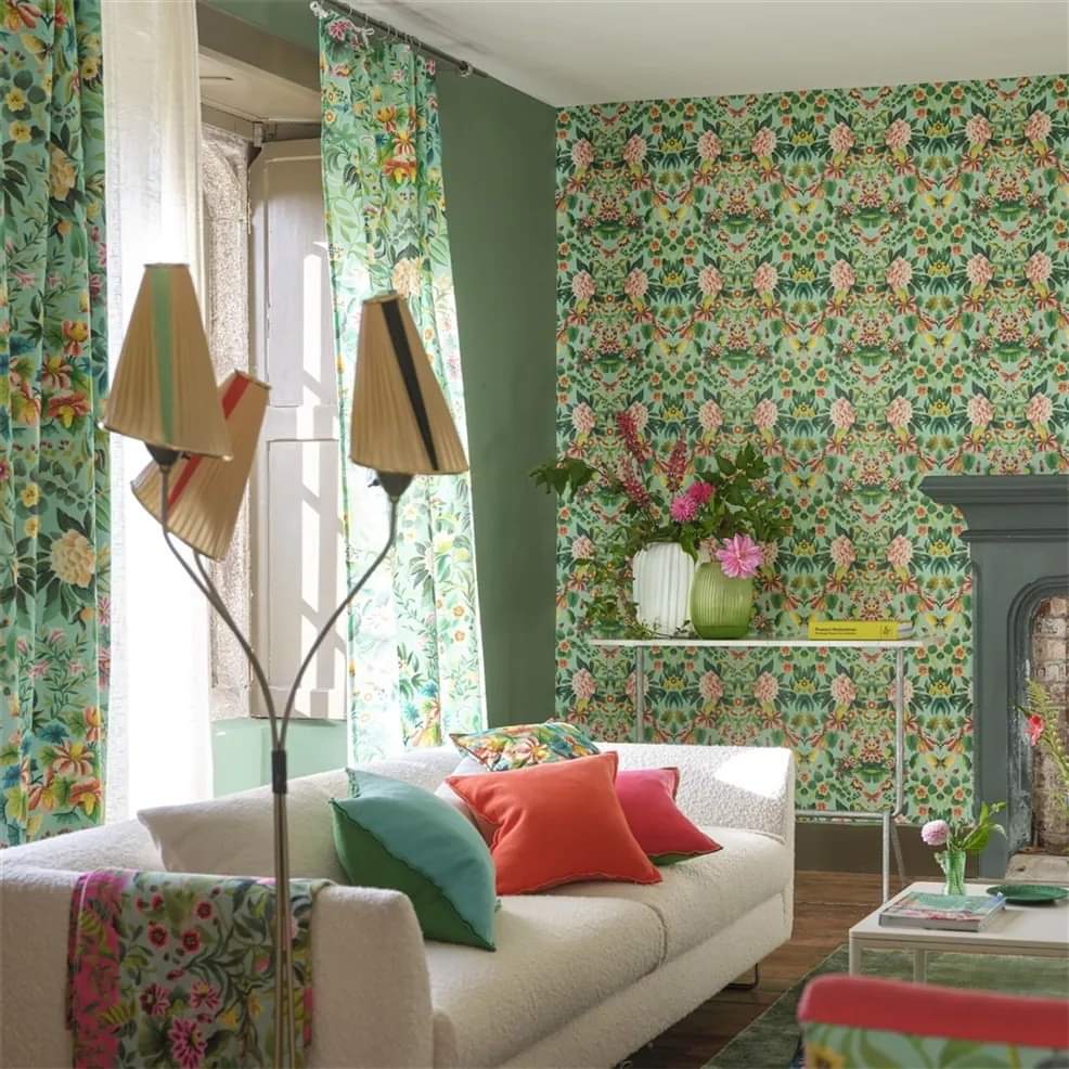 brooksidecarpet's tweet photo. Bring Spring and Summer into your home with this stunning fabric from Designers Guild.

Exquisitely painted flowers, foliage and butterflies combine to create a contemporary floral damask print. 

Come in and look at our samples &amp; book a measure #Harborough https://t.co/V3NSPRj23o
