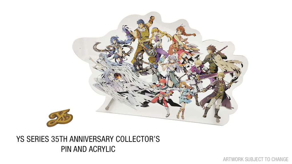 ReefGamesLive's tweet photo. Let’s celebrate the 35th Anniversary of the Ys Series with a Collector’s Pin + Acrylic #giveaway!

Wherever you are in the world to enter the Ys Anniversary Giveaway simply:
Like❤️
Retweet🔁
Follow @ReefGamesLive &amp; @NISAmerica

Competition ends on 26th May @ 4 PM BST / 9 AM PST! https://t.co/JDU5aTaGwa