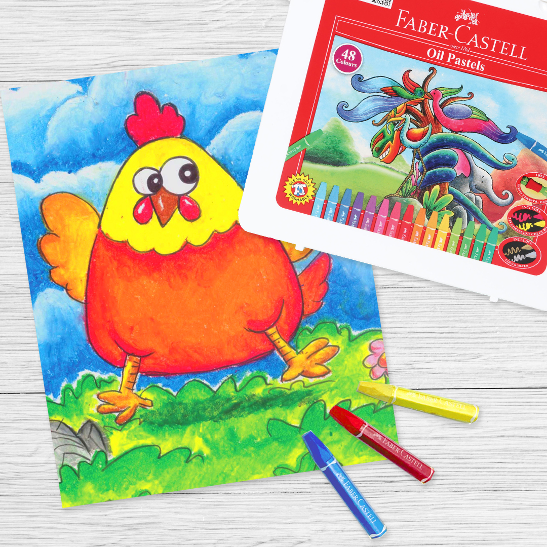 Oil Pastel Faber-Castell, warnanya cerah, (non-toxic) dan noda bisa hilang jika dicuci. Aman untuk anak-anak loh!

Lengkapi koleksi Faber-Castell kamu di toko buku, toko alat tulis dan di faber-castell.co.id/hexagonal-oil-… 

#fabercastell #art4all #FaberCastellKreatif