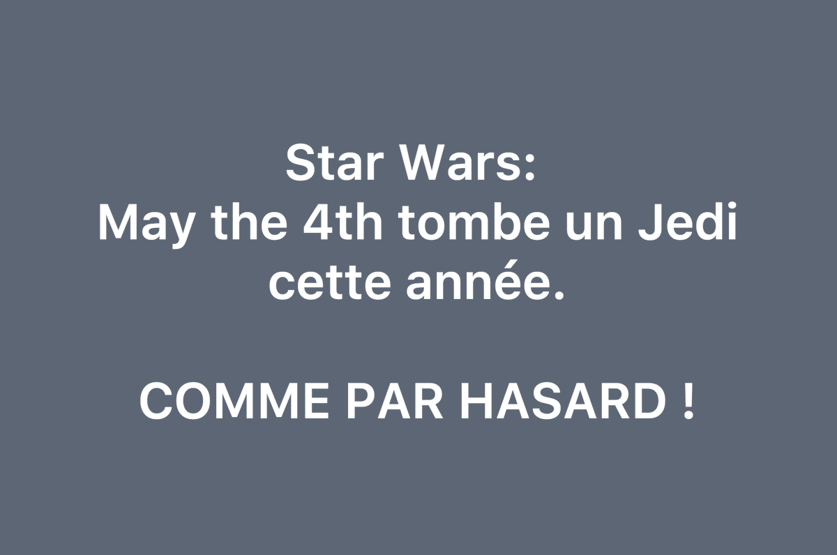 ComplotsFaciles's tweet photo. #MayThe4thBeWithYou #NousSachons https://t.co/GJOyAIPcGj