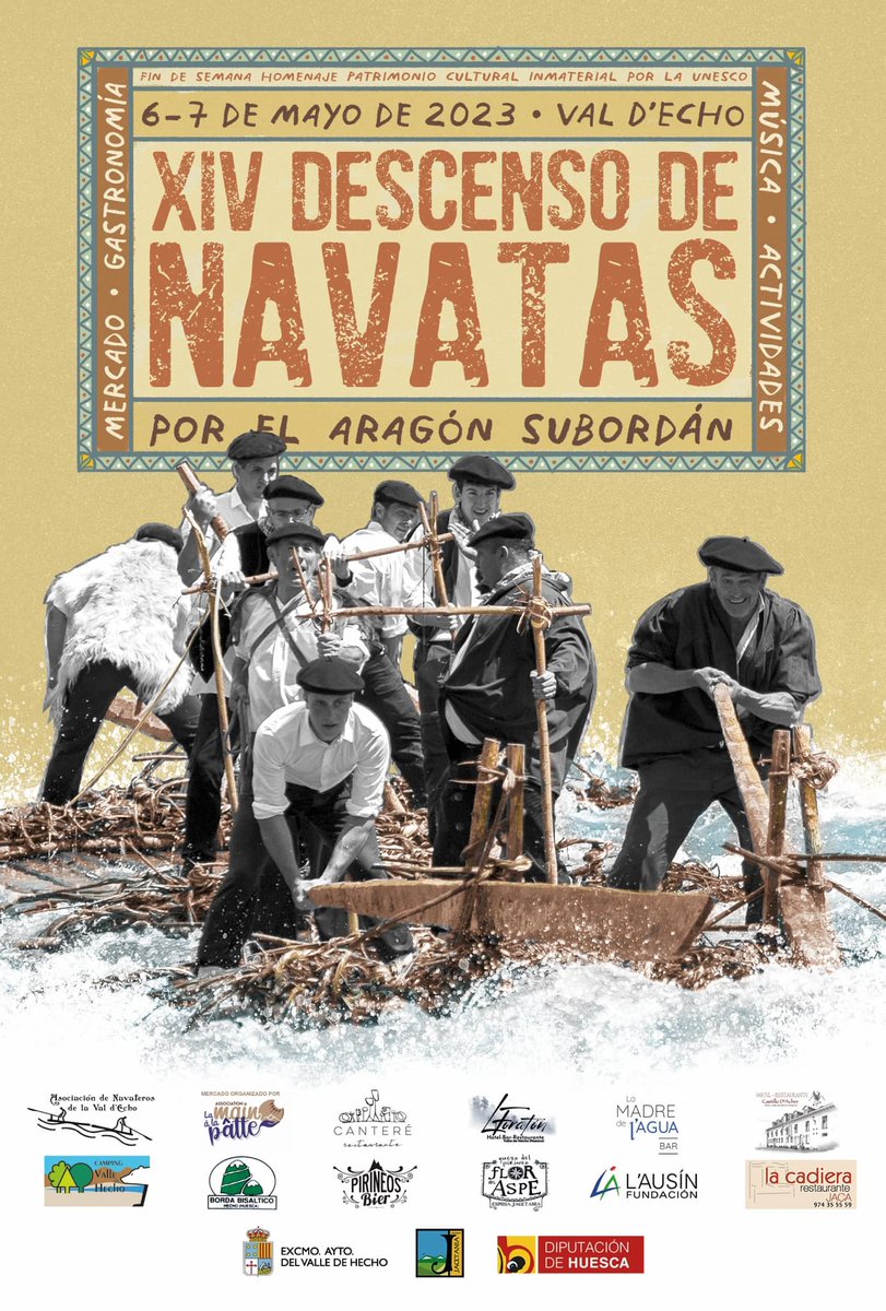 cJacetania's tweet photo. AGENDA DE LA JACETANIA
La Fiesta del #PrimerViernesdeMayo de #Jaca y el Descenso de #navatas en #Hecho son protagonistas esta semana. En nuestra #agenda de #actividades puedes consultar más propuestas: https://t.co/o9kfEJaPzl
¡Disfruta de tu tiempo de ocio en nuestra Comarca! https://t.co/4JY1LRhPPI