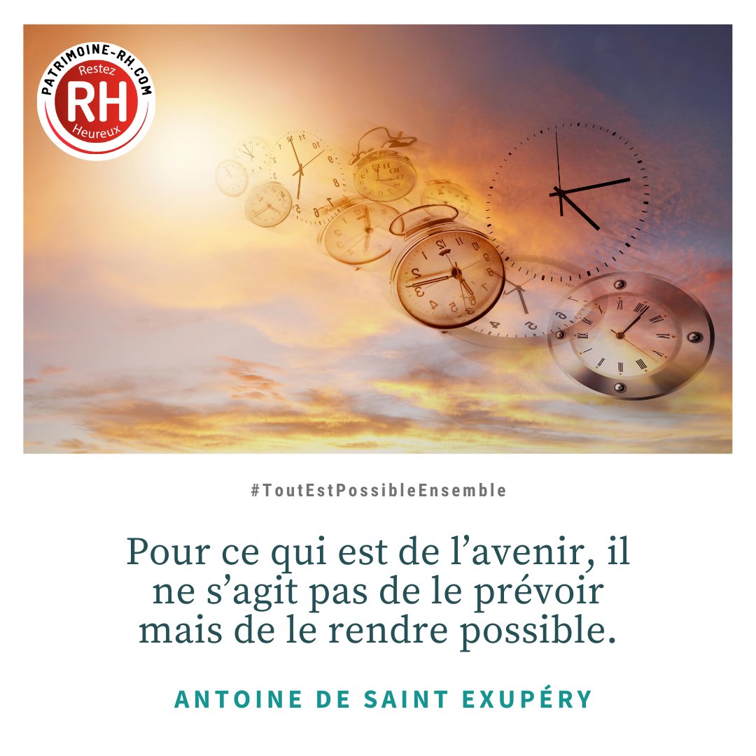 PatrimoineRH's tweet photo. 👉 Rendre l’avenir possible sans forcément le prévoir à la lettre près.
Une devise que beaucoup d’entreprises prennent à cœur, le but de rendre possible un avenir pour une société, c’est un travail au quotidien.
#avenir #formation #citation #entreprise #collaborateur https://t.co/caTePBXx3W