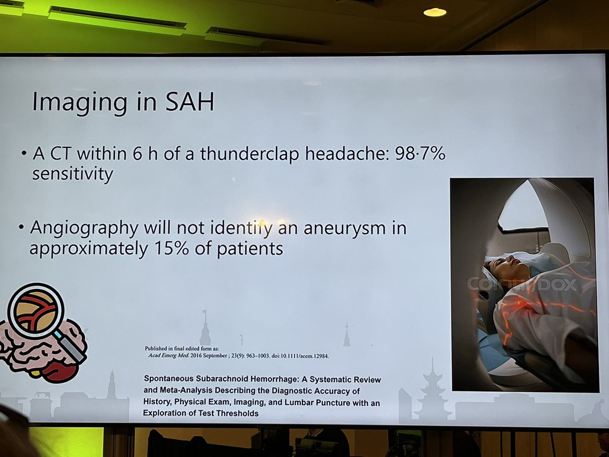 Super review of headache and the challenge of SAH by Dr Hanne Yri at #SAMCopenhagen