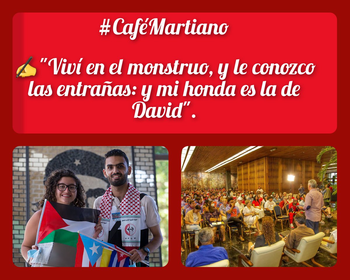Buenos días 🇨🇺 #CaféMartiano
En apoyo a los integrantes de <a href="/PeoplesForumNYC/">The People's Forum</a> 
detenidos por autoridades yanquis.

✍️"Hay afectos de tan delicada honestidad". 

Gracias, con mucho cariño de la carta inconclusa de Martí en Dos Ríos.

#CubaNoEstáSola
<a href="/DiazCanelB/">Miguel Díaz-Canel Bermúdez</a>