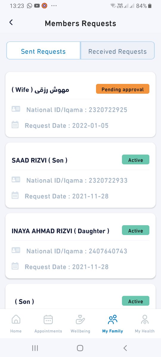 touseefrizvi's tweet photo. @SehhatyApp 
Dear Sir 
my wife not add under my account so far while i requested since one year 
please Add my wife under my Sehaty account 
refer attached snap
Thankyou https://t.co/CurOPZjT87
