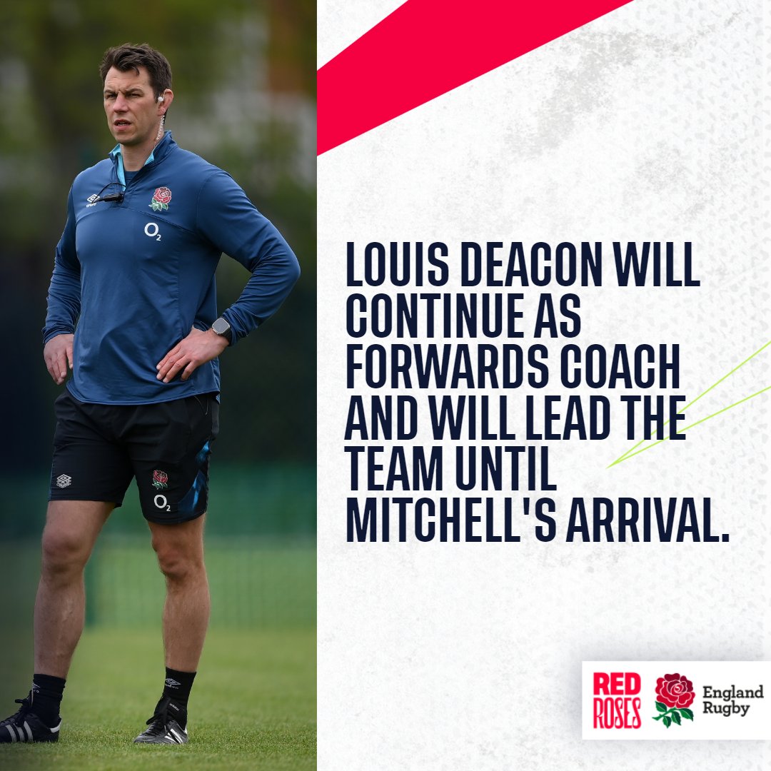 EnglandRugby's tweet photo. 𝐖𝐞𝐥𝐜𝐨𝐦𝐞 𝐭𝐨 𝐭𝐡𝐞 𝐧𝐞𝐰 𝐑𝐞𝐝 𝐑𝐨𝐬𝐞𝐬 𝐜𝐨𝐚𝐜𝐡𝐢𝐧𝐠 𝐭𝐞𝐚𝐦 🌹

#RedRoses