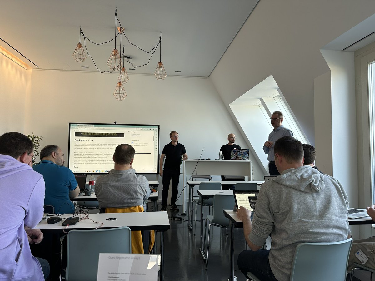 Daniel Weppeler #AVDPunks (@_danielwep) on Twitter photo The <a href="/E2EVC/">E2EMVC EUC Ai Virtualization Cloud Conference</a> DaaS MasterClass "DaaS Empire Strikes Back" at the Berlin #Microsoft Office has started!
May RDP be with you!
#E2EVC #StarWarsDay #AVDPunks #AVD #Windows365 The <a href="/E2EVC/">E2EMVC EUC Ai Virtualization Cloud Conference</a> DaaS MasterClass "DaaS Empire Strikes Back" at the Berlin #Microsoft Office has started!
May RDP be with you!
#E2EVC #StarWarsDay #AVDPunks #AVD #Windows365