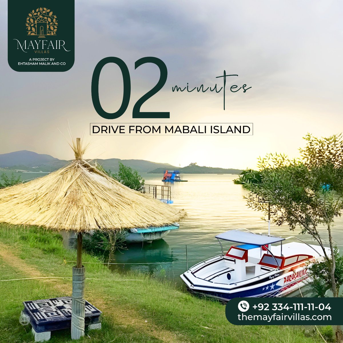 Mayfairvilla's tweet photo. Looking for a luxurious villa near Mabali Island? Look no further than 𝗠𝗮𝘆𝗳𝗮𝗶𝗿 𝗩𝗶𝗹𝗹𝗮𝘀! Our villas are just a 𝟮-𝗺𝗶𝗻𝘂𝘁𝗲 drive away from the island.

#housing #villas #1bed #2bed #3bed #mabaliisland #khanpur #twincities #islamabad #mayfair #luxury #home https://t.co/IRVyLKWLfk