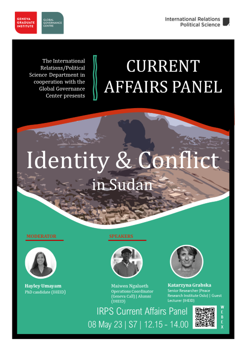 🗓️Join us on 8 May for a discussion on "Identity and Conflict in Sudan'' with <a href="/MNgalueth/">Maiwen Ngalueth</a>, Operations Coordinator <a href="/genevacall/">Geneva Call</a>, and Katarzyna Grabska, Senior Researcher <a href="/PRIOresearch/">PRIO</a>.