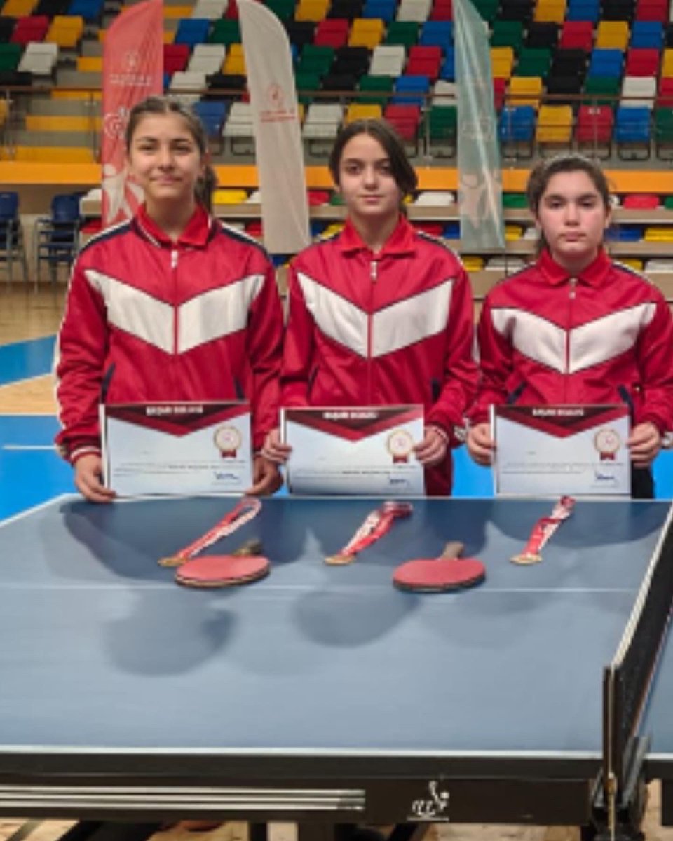 Okul Masa Tenisi Takımımız Rize ilinde yapılacak Türkiye Şampiyonasına katılmaya hak kazanmıştır.Sporcu öğrencilerimizi ve öğrencilerimizi çalıştıran antrenörlerini tebrik eder, başarılarının devamını dileriz.