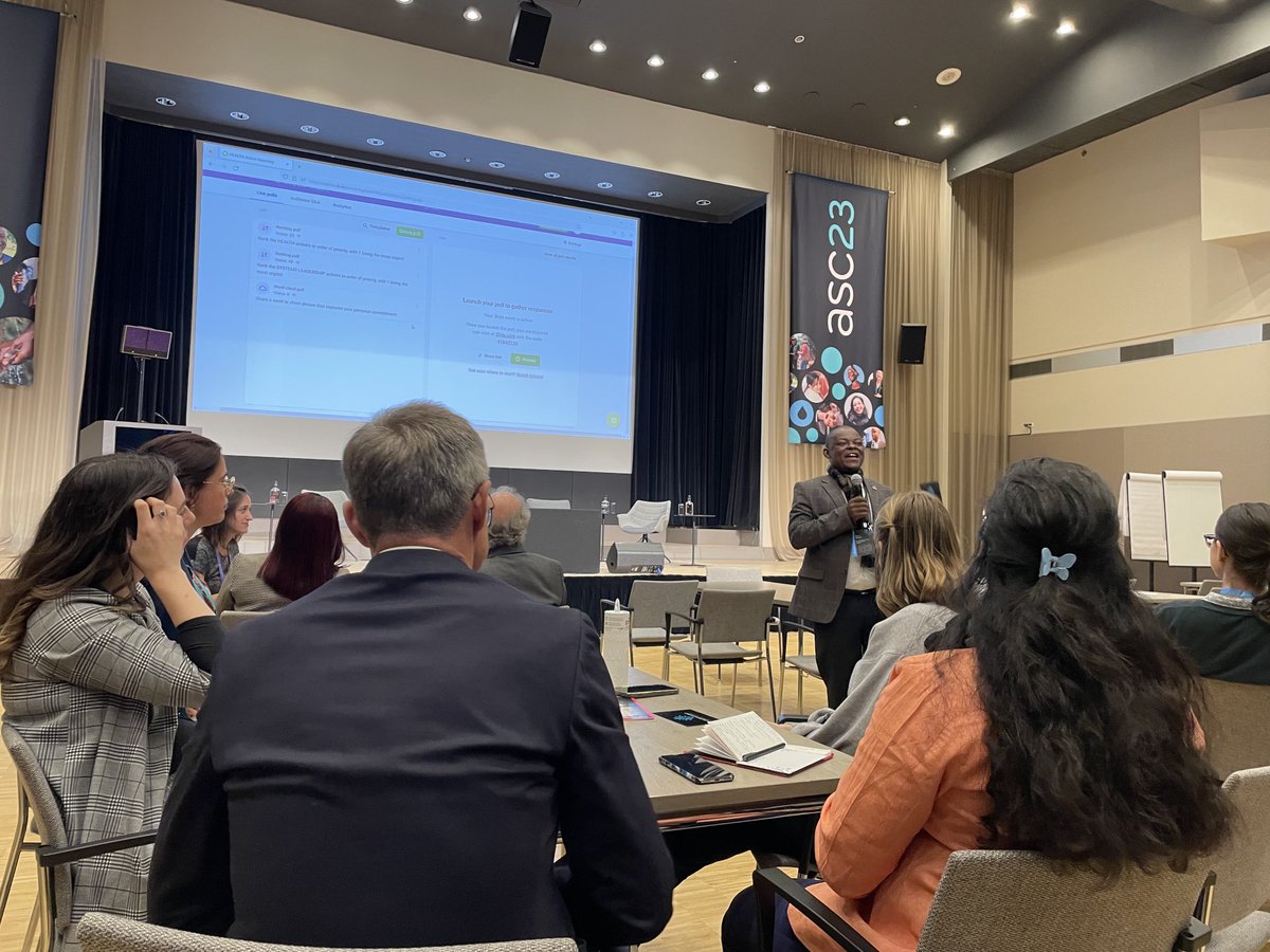 #Allsystemsconnect2023 connecting #WASH and Health assembly - all about getting buy in and money for WASH to make people healthier