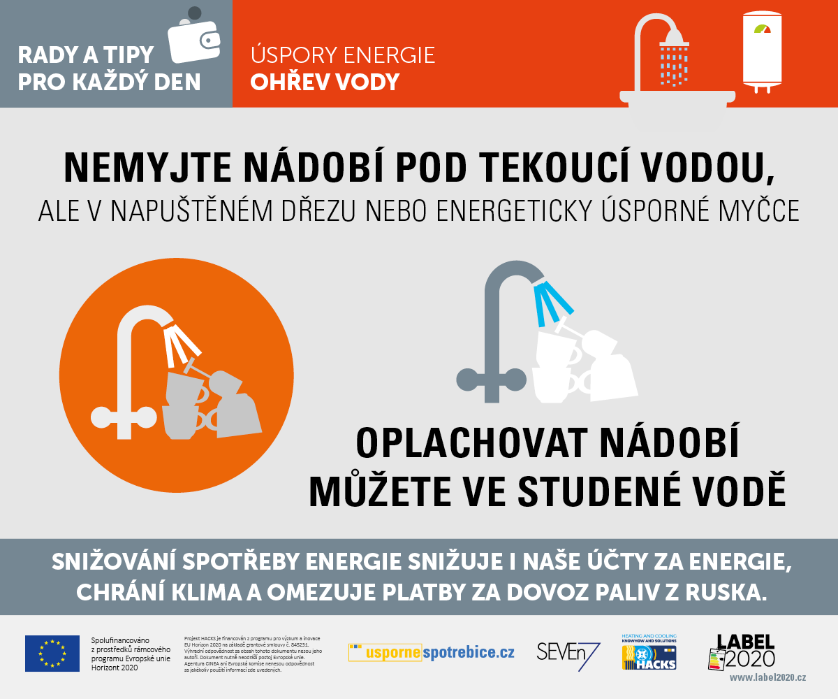 Svým každodenním chováním rozhodujeme o tom, jaké náklady na energie budeme platit, můžeme podpořit naši energetickou nezávislost na rusku a omezíme znečištění ovzduší. 

Jednoduchých možností je celá řada: