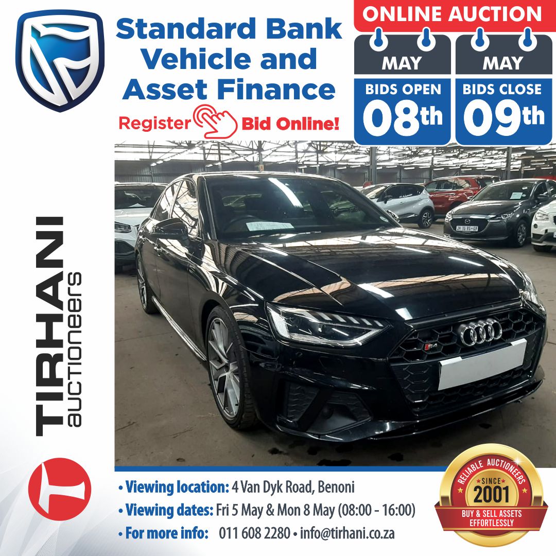 TirhaniAuctions's tweet photo. Standard Bank Asset and Vehicle Finance - Online Auction. Register &amp; Bid Online from the comfort of your home or office. https://t.co/u8Iuz7Ahwt