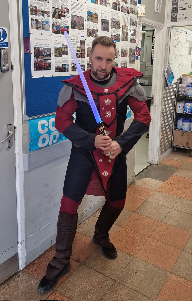SpawnySteve's tweet photo. #MayThe4thBeWithYou  #Starwarsday Another great day in Burwell @coopuk fundraising for @barnardos and having fun with colleagues and customers. #itswhatwedo #memberpioneer @Amy88Watson @steveall1 @KateGraham03 @skhouryhaq @CP_Whitf @Ozymandias27 @SteveS1711 @CoopRadio 💙❤️ https://t.co/SfXD29BRhi