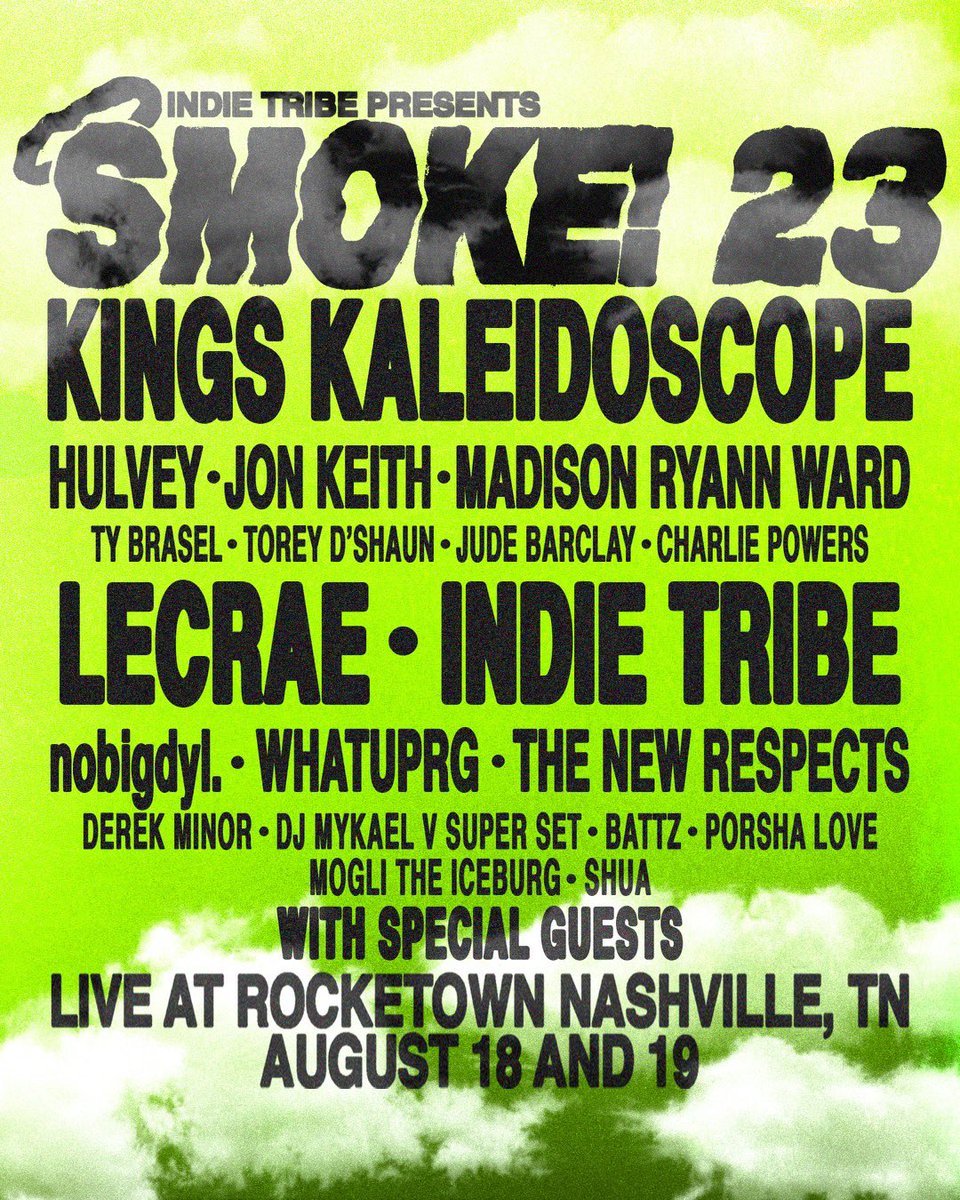 Smokefest23's tweet photo. 2 days of music, 20+ artists
Independently artist owned &amp; operated

Tickets available here: https://t.co/Nj13QDHdhW

RT RT RT https://t.co/ND9GMeXJpS