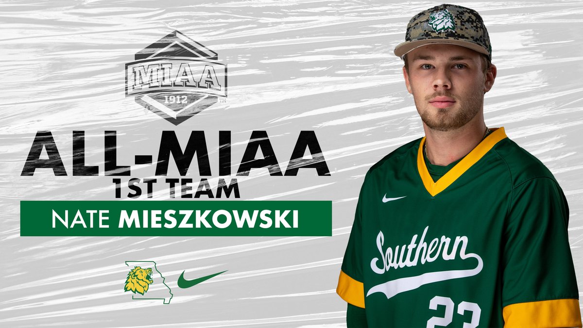 MSSUBaseball's tweet photo. Congratulations to our All-MIAA 1st Team selections; Shortstop, Henry Kusiak, Second Base, Nate Mieszkowski and Pitcher, Cole Woods! #LetsRoar https://t.co/GR7EoskrUI