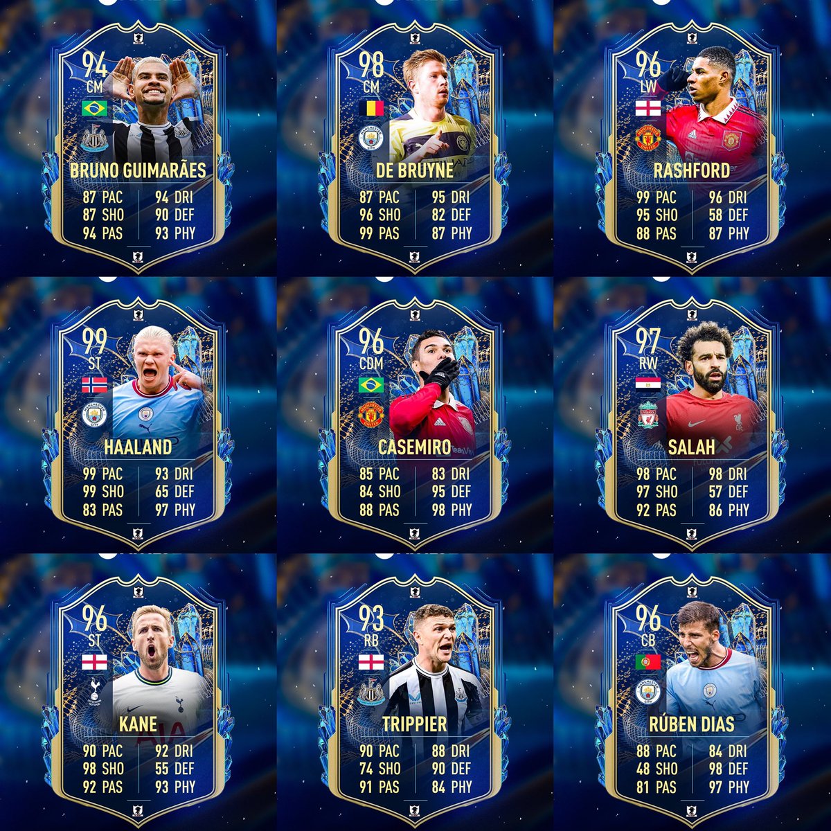 R9Storre's tweet photo. تشكيلة الموسم الإنجليزية 

#FIFA23 #EASportsFC https://t.co/BlZe3GPy7V