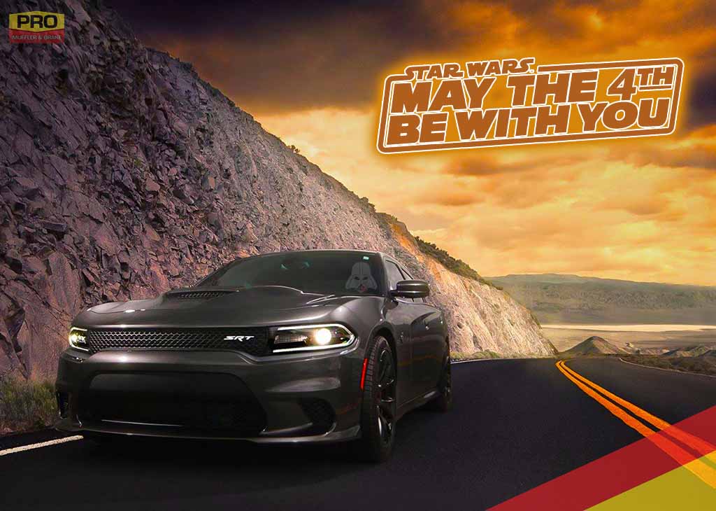 ProMufflerBrake's tweet photo. Happy #StarWarsDay!
#ProMufflerAndBrake #starwars #maythe4thbewithyou #May4th #BentonHarbor #stjoe #swmichigan #brakes #BrakePads #struts #exhaust #muffler #mufflershop #suspension #shocks https://t.co/n0Ju56reqt