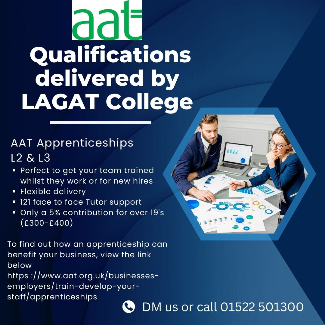 ****AAT OFFERING****
Our current #aat #apprenticeships can be delivered by us to L3 and we can facilitate up to L5. 
We can also help you pass your #AQ2016 exams and are an approved #aat #examcentre
We also offer a range of #accountancy qualifications