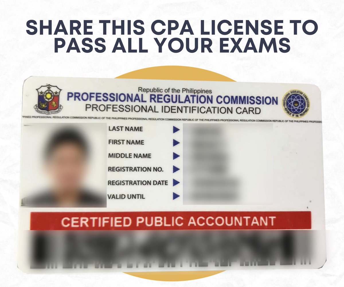 Reposting the updated/corrected poster and to bring positive vibes only. Thank you for your comments 🤗 God bless future CPA