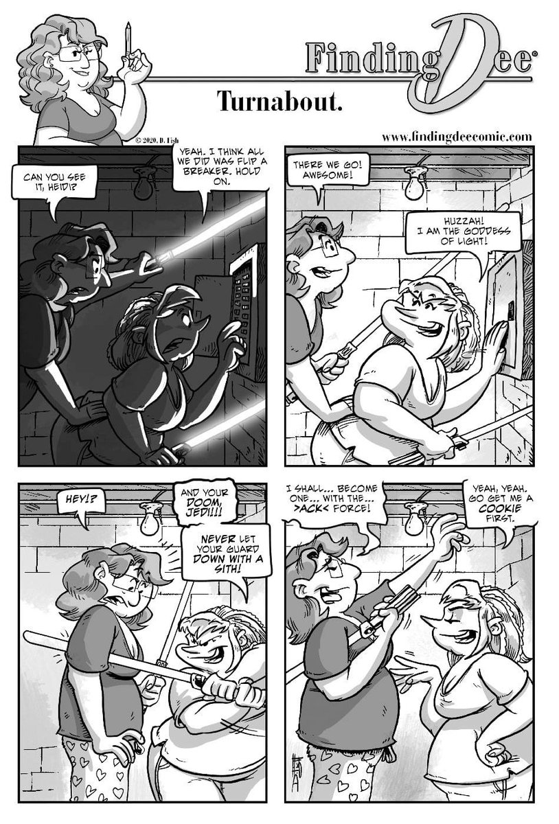 DeeBrisbyFish's tweet photo. May the 4th be with you, with some Star Wars themed #FindingDee reruns! #StarWarsDay #starwars #MayThe4thBeWithYou #babyyoda #grogu #TheMandalorian #lightsaber #lightsabers #jedi #Sithlord https://t.co/Pho6QYW7bJ https://t.co/VMlf2n1ZUx