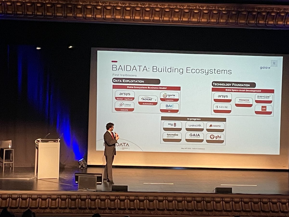 baidata_idsa's tweet image. 📢A continuación en su intervención @olazaro74 (@Innovalia_group),@jalonsorpiedra (#baidata) y Jose Ramón Castro (@inetum_es) han hablado sobre la aceleración en la adopción de: Espacios de datos embrionarios 👨🏻‍💻

#DataEconomy #DataEcosystems #Acceleration #Trailblazers