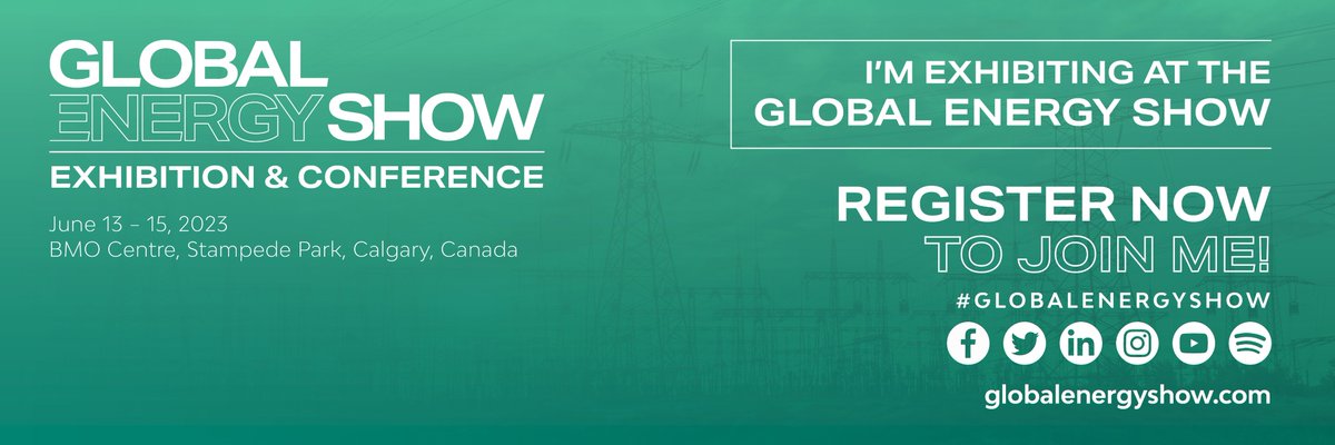 The Global Energy Show is just over a month away – have you signed up yet? Visitor passes are FREE if you register before June 13. Be sure to come by Booth 1876 and say hi to the team!

#globalenergyshow #aretedesignsolutions #yyc #solutionsmadeeasy #engineering #energy